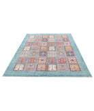 Bakhtiari 5'7'' X 7'9'' Hand-Knotted Wool Rug 5'7'' x 7'9'' (168 X 233) / Blue / Ivory