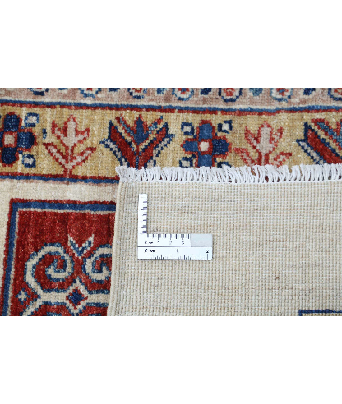 Bakhtiari 4'9'' X 6'6'' Hand-Knotted Wool Rug 4'9'' x 6'6'' (143 X 195) / Ivory / Blue