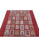 Bakhtiari 4'9'' X 6'7'' Hand-Knotted Wool Rug 4'9'' x 6'7'' (143 X 198) / Red / Ivory