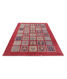 Bakhtiari 5'4'' X 8'0'' Hand-Knotted Wool Rug 5'4'' x 8'0'' (160 X 240) / Red / Blue