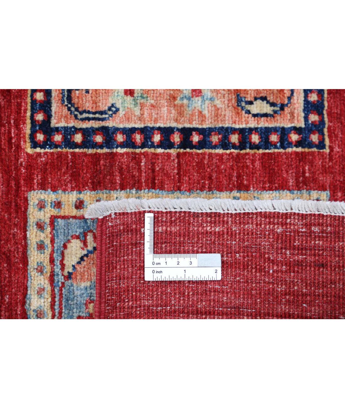 Bakhtiari 5'4'' X 8'0'' Hand-Knotted Wool Rug 5'4'' x 8'0'' (160 X 240) / Red / Blue