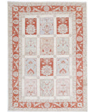 Bakhtiari 5'7'' X 7'9'' Hand-Knotted Wool Rug 5'7'' x 7'9'' (168 X 233) / Ivory / Red