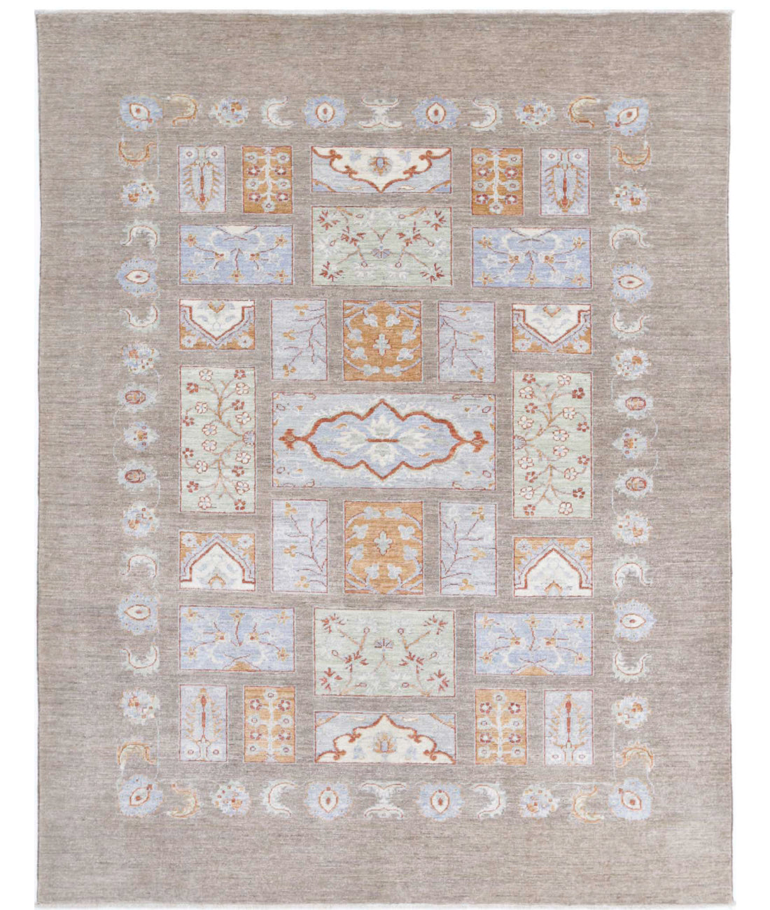 Bakhtiari 5'8'' X 7'4'' Hand-Knotted Wool Rug 5'8'' x 7'4'' (170 X 220) / Brown / Blue