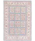 Bakhtiari 4'0'' X 5'11'' Hand-Knotted Wool Rug 4'0'' x 5'11'' (120 X 178) / Grey / Ivory