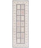 Bakhtiari 2'7'' X 8'1'' Hand-Knotted Wool Rug 2'7'' x 8'1'' (78 X 243) / Grey / Ivory