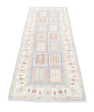 Bakhtiari 2'7'' X 8'3'' Hand-Knotted Wool Rug 2'7'' x 8'3'' (78 X 248) / Blue / Ivory