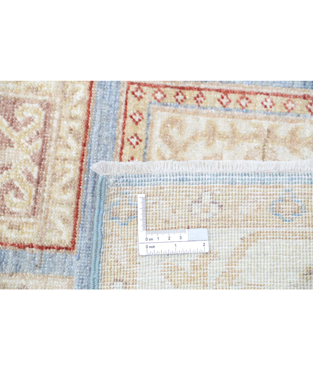 Bakhtiari 2'7'' X 8'3'' Hand-Knotted Wool Rug 2'7'' x 8'3'' (78 X 248) / Blue / Ivory