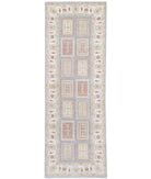 Bakhtiari 2'7'' X 8'3'' Hand-Knotted Wool Rug 2'7'' x 8'3'' (78 X 248) / Blue / Ivory