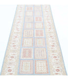 Bakhtiari 2'8'' X 9'10'' Hand-Knotted Wool Rug 2'8'' x 9'10'' (80 X 295) / Blue / Ivory