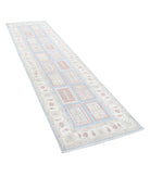 Bakhtiari 2'8'' X 10'2'' Hand-Knotted Wool Rug 2'8'' x 10'2'' (80 X 305) / Blue / Ivory