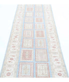 Bakhtiari 2'8'' X 10'2'' Hand-Knotted Wool Rug 2'8'' x 10'2'' (80 X 305) / Blue / Ivory