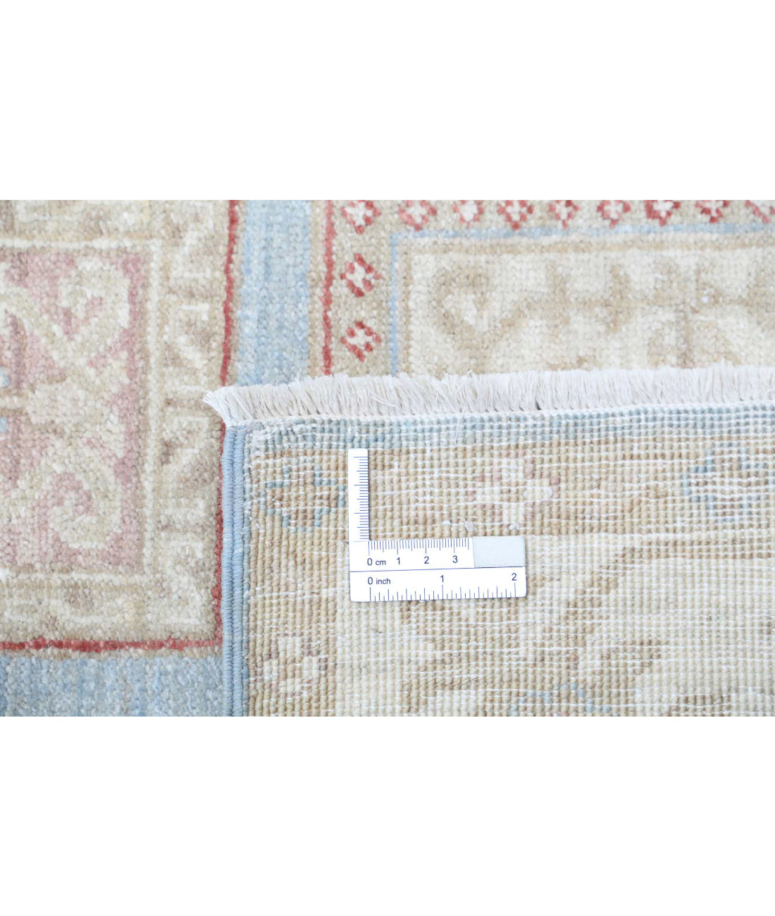 Bakhtiari 2'9'' X 10'0'' Hand-Knotted Wool Rug 2'9'' x 10'0'' (83 X 300) / Blue / Ivory