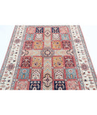 Bakhtiari 4'9'' X 6'5'' Hand-Knotted Wool Rug 4'9'' x 6'5'' (143 X 193) / Peach / Ivory