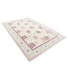 Bakhtiari 6'7'' X 9'10'' Hand-Knotted Wool Rug 6'7'' x 9'10'' (198 X 295) / Ivory / Grey