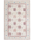 Bakhtiari 6'7'' X 9'10'' Hand-Knotted Wool Rug 6'7'' x 9'10'' (198 X 295) / Ivory / Grey