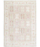 Bakhtiari 6'4'' X 9'3'' Hand-Knotted Wool Rug 6'4'' x 9'3'' (190 X 278) / Taupe / Ivory