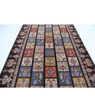 Bakhtiari 6'5'' X 9'8'' Hand-Knotted Wool Rug 6'5'' x 9'8'' (193 X 290) / Brown / Blue