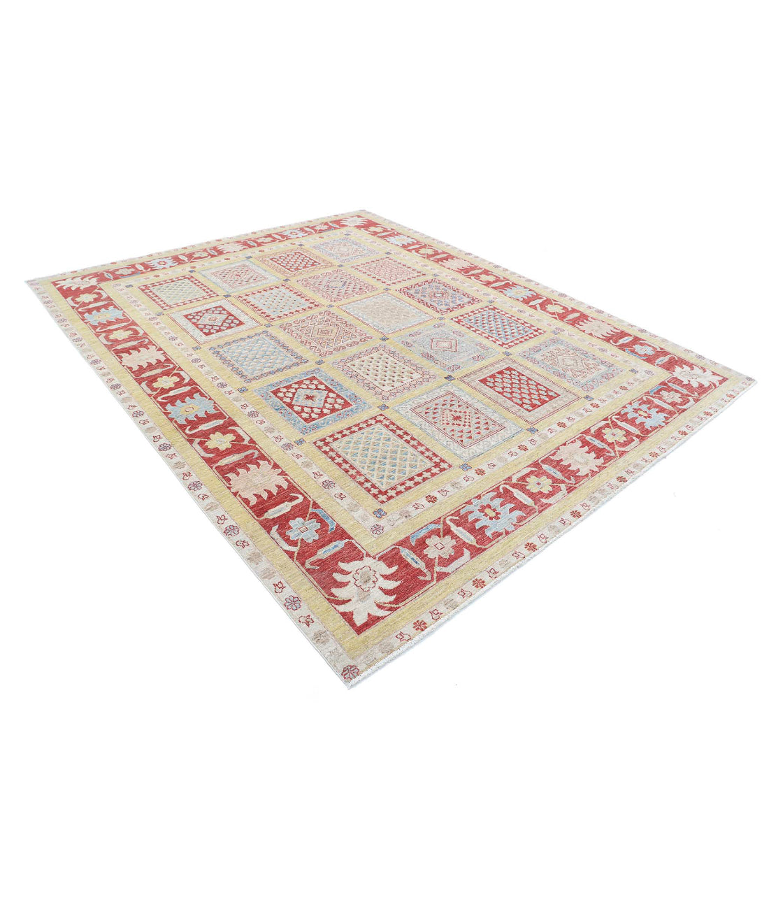 Bakhtiari 8'2'' X 10'0'' Hand-Knotted Wool Rug 8'2'' x 10'0'' (245 X 300) / Gold / Red