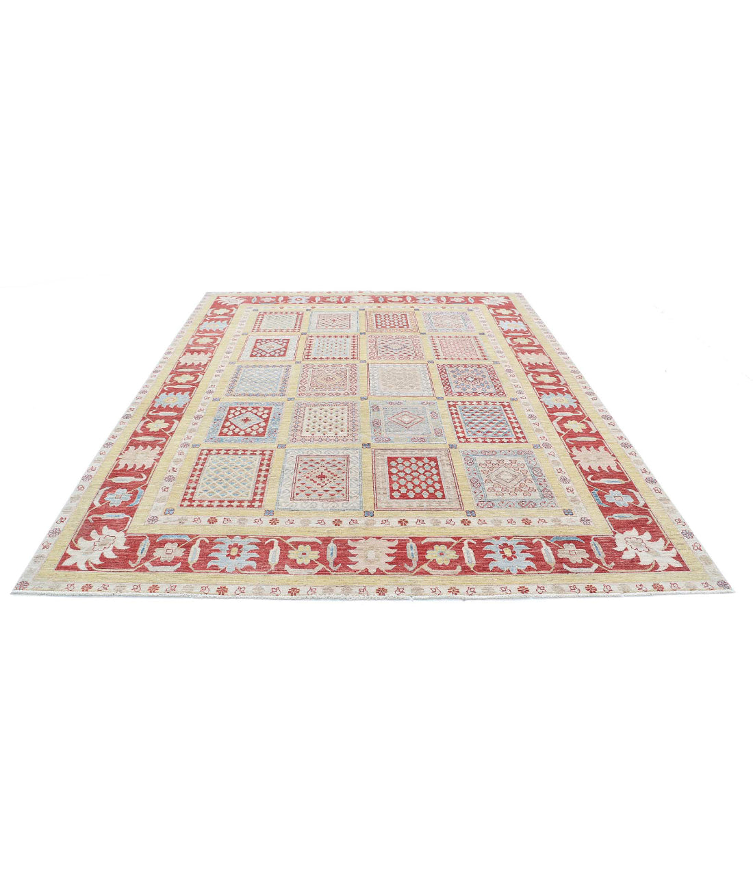 Bakhtiari 8'2'' X 10'0'' Hand-Knotted Wool Rug 8'2'' x 10'0'' (245 X 300) / Gold / Red