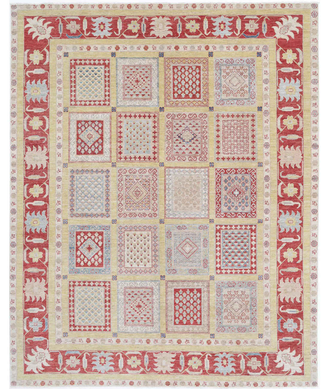 Bakhtiari 8'2'' X 10'0'' Hand-Knotted Wool Rug 8'2'' x 10'0'' (245 X 300) / Gold / Red