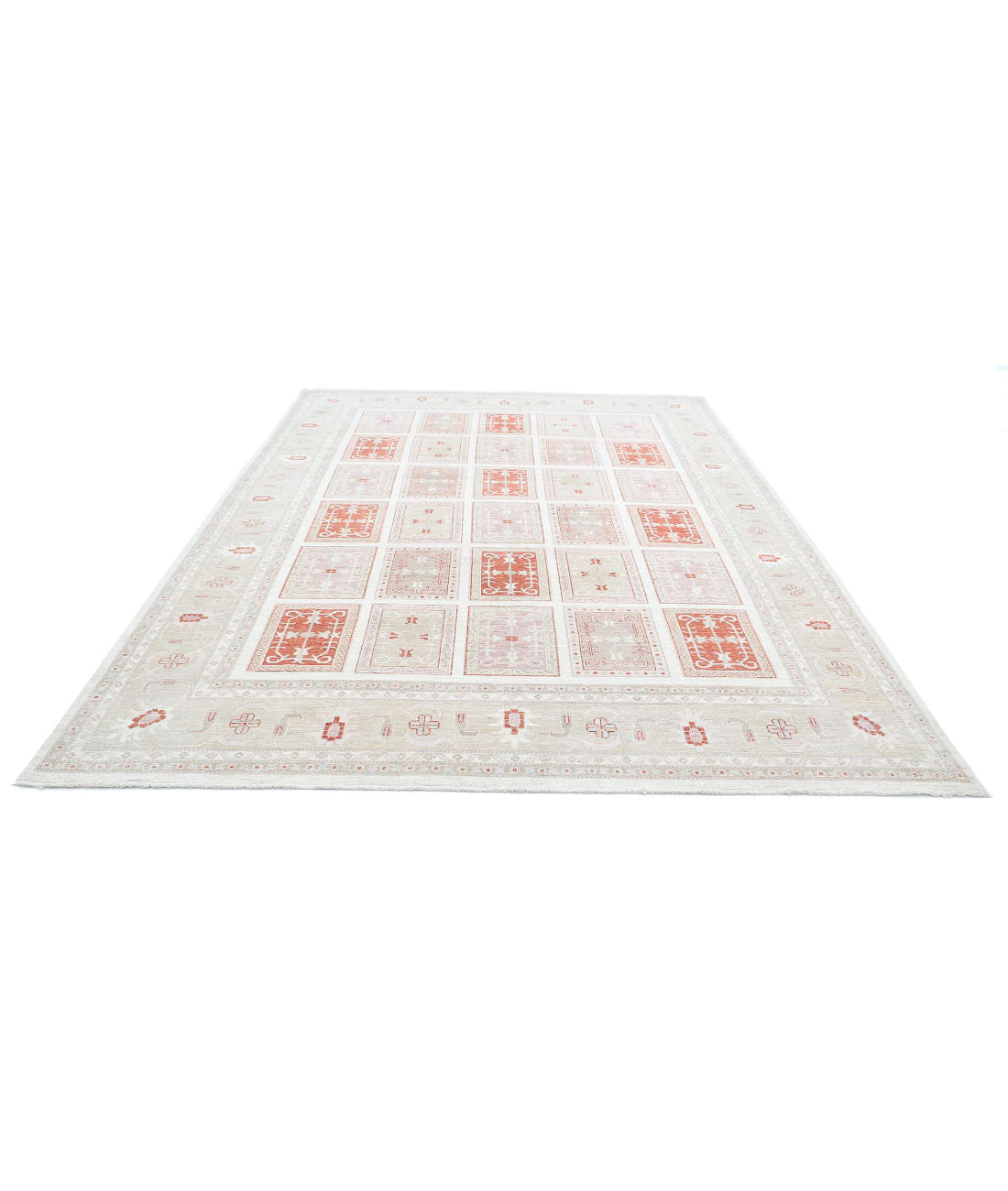 Bakhtiari 8'4'' X 11'6'' Hand-Knotted Wool Rug 8'4'' x 11'6'' (250 X 345) / Ivory / Grey