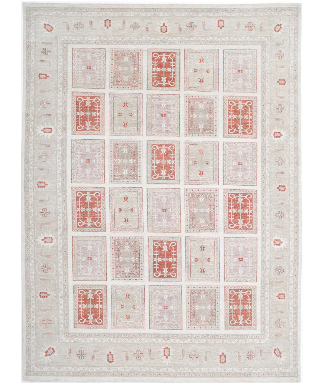 Bakhtiari 8'4'' X 11'6'' Hand-Knotted Wool Rug 8'4'' x 11'6'' (250 X 345) / Ivory / Grey