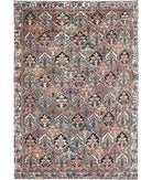 Vintage 6'7'' X 9'6'' Hand-Knotted Wool Rug 6'7'' x 9'6'' (198 X 285) / Brown / Ivory