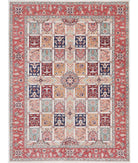 Bakhtiari 5'7'' X 7'4'' Hand-Knotted Wool Rug 5'7'' x 7'4'' (168 X 220) / Multi / Red