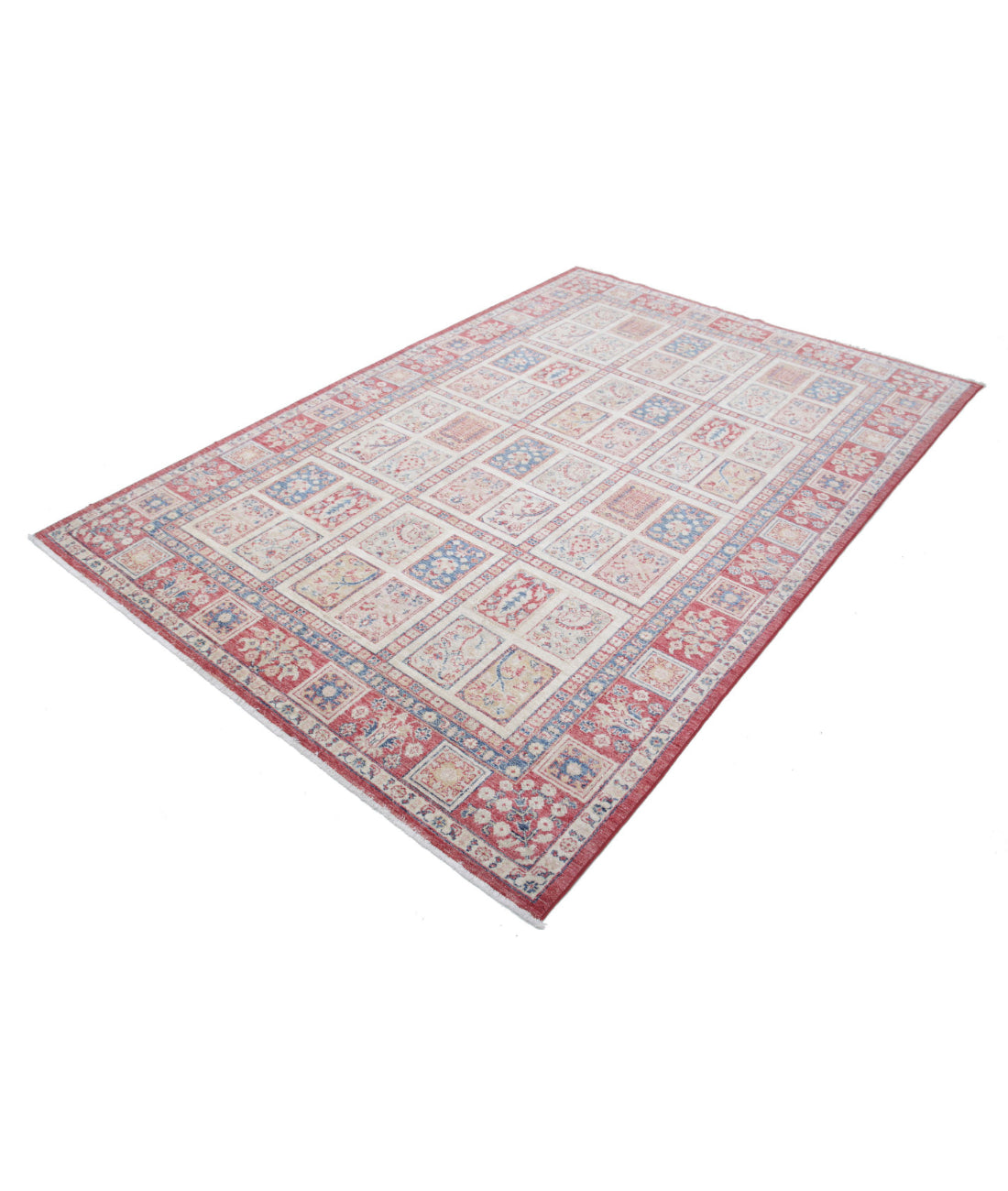 Bakhtiari 5'6'' X 7'10'' Hand-Knotted Wool Rug 5'6'' x 7'10'' (165 X 235) / Multi / Red