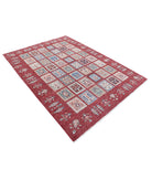 Bakhtiari 5'7'' X 7'8'' Hand-Knotted Wool Rug 5'7'' x 7'8'' (168 X 230) / Red / Red