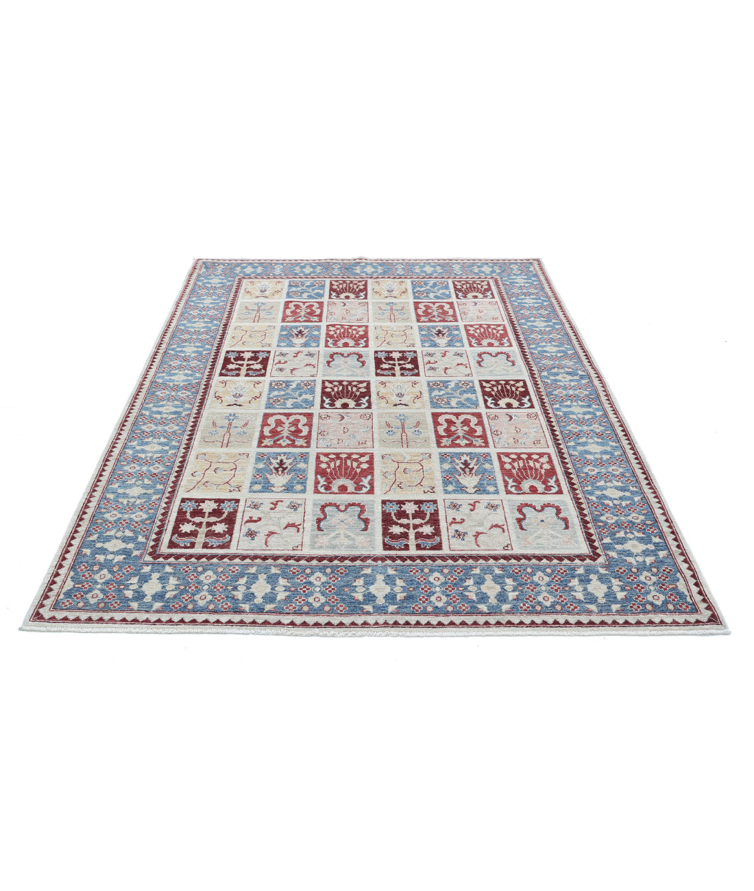 Bakhtiari 5'6'' X 7'7'' Hand-Knotted Wool Rug 5'6'' x 7'7'' (165 X 228) / Multi / Grey