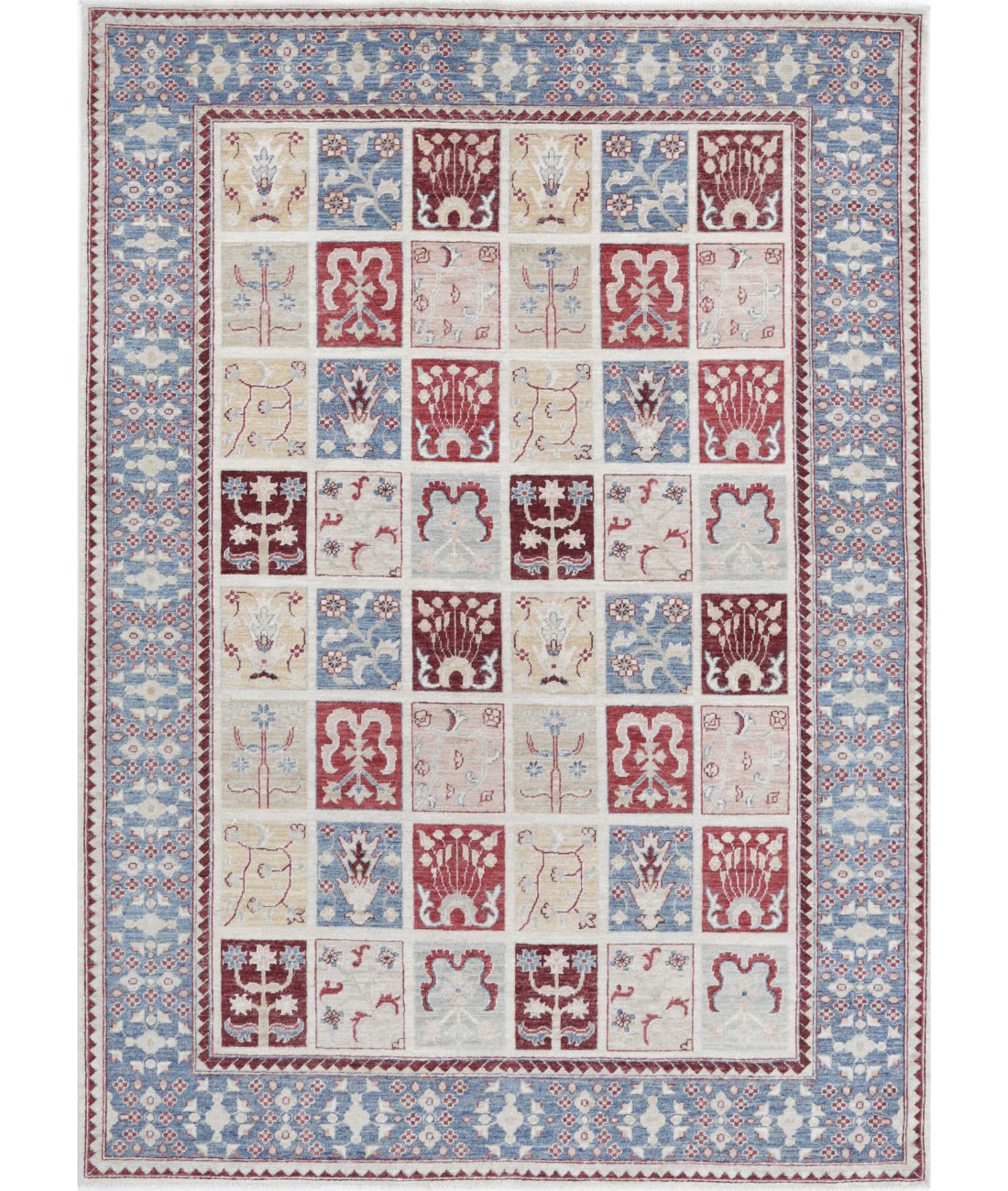 Bakhtiari 5'6'' X 7'7'' Hand-Knotted Wool Rug 5'6'' x 7'7'' (165 X 228) / Multi / Grey