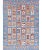 Bakhtiari 5'8'' X 7'8'' Hand-Knotted Wool Rug 5'8'' x 7'8'' (170 X 230) / Blue / Blue