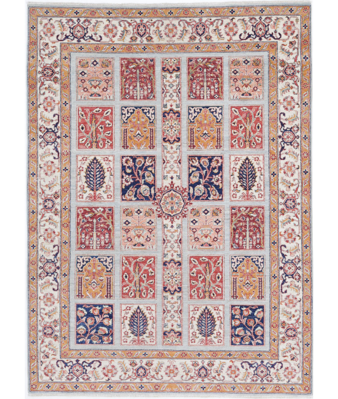 Bakhtiari 4'9'' X 6'5'' Hand-Knotted Wool Rug 4'9'' x 6'5'' (143 X 193) / Multi / Ivory