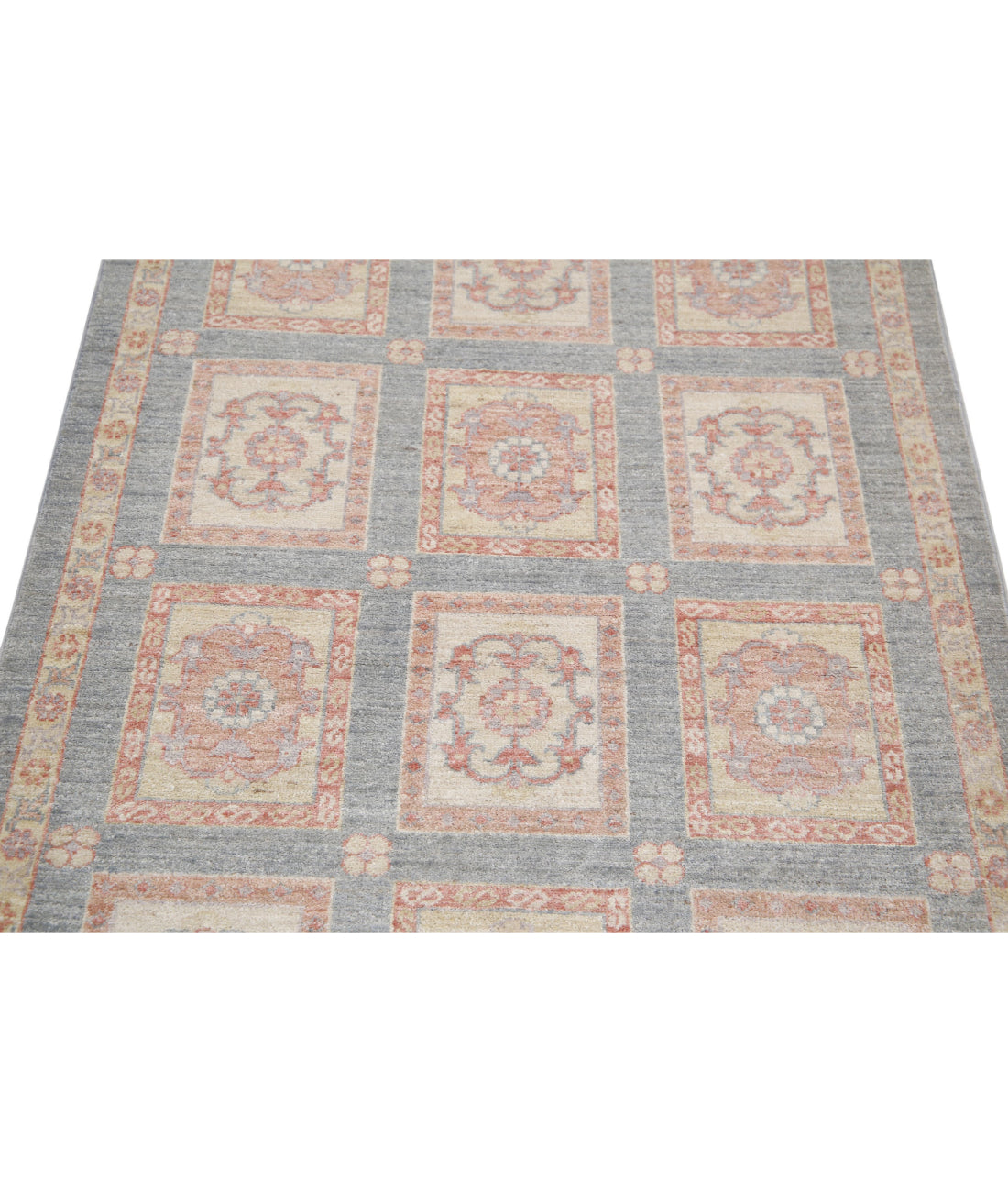 Bakhtiari 3'2'' X 4'9'' Hand-Knotted Wool Rug 3'2'' x 4'9'' (95 X 143) / Grey / Grey