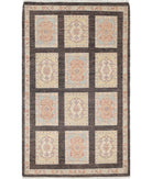 Bakhtiari 3'3'' X 5'1'' Hand-Knotted Wool Rug 3'3'' x 5'1'' (98 X 153) / Brown / Brown