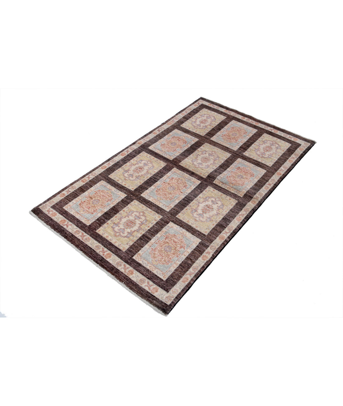 Bakhtiari 3'0'' X 5'2'' Hand-Knotted Wool Rug 3'0'' x 5'2'' (90 X 155) / Brown / Brown