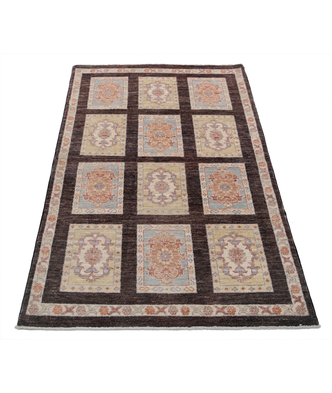 Bakhtiari 3'0'' X 5'2'' Hand-Knotted Wool Rug 3'0'' x 5'2'' (90 X 155) / Brown / Brown