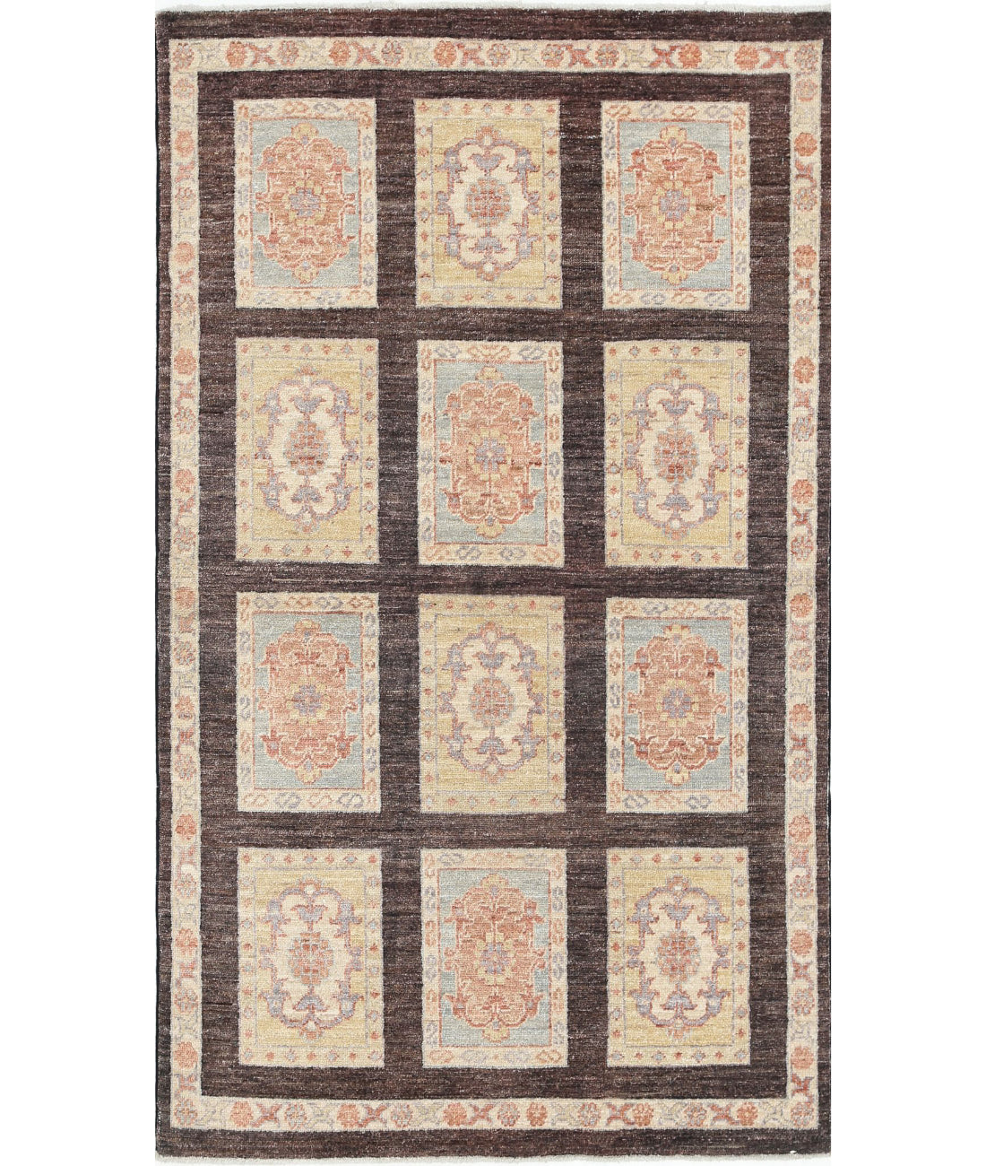 Bakhtiari 3'0'' X 5'2'' Hand-Knotted Wool Rug 3'0'' x 5'2'' (90 X 155) / Brown / Brown