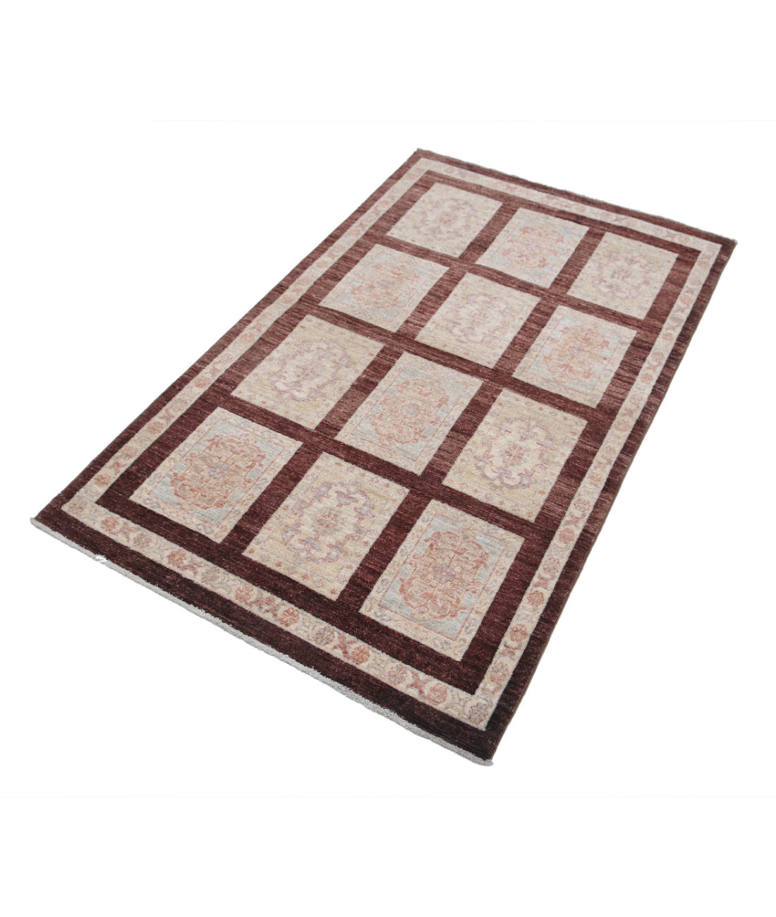 Bakhtiari 3'0'' X 5'0'' Hand-Knotted Wool Rug 3'0'' x 5'0'' (90 X 150) / Brown / Brown