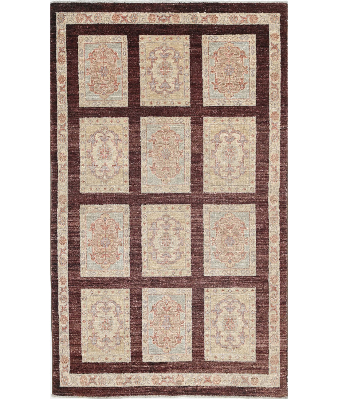 Bakhtiari 3'0'' X 5'0'' Hand-Knotted Wool Rug 3'0'' x 5'0'' (90 X 150) / Brown / Brown