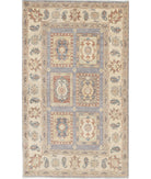 Bakhtiari 3'0'' X 5'0'' Hand-Knotted Wool Rug 3'0'' x 5'0'' (90 X 150) / Grey / Ivory