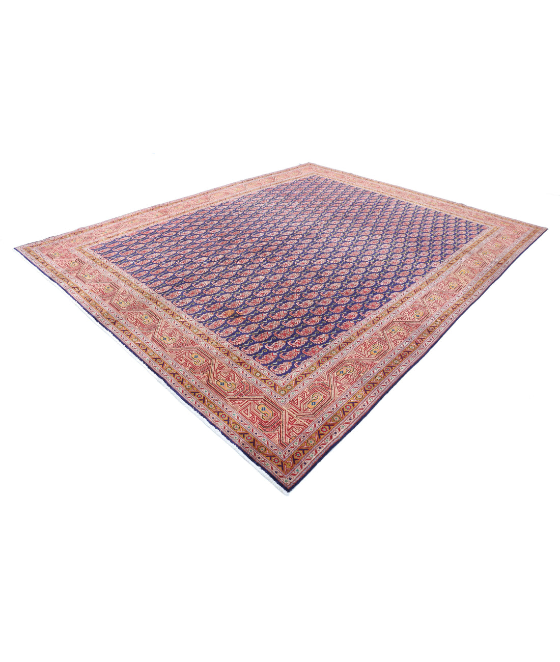 Mir-Saraband 9'10'' X 12'7'' Hand-Knotted Wool Rug 9'10'' x 12'7'' (295 X 378) / Blue / Red