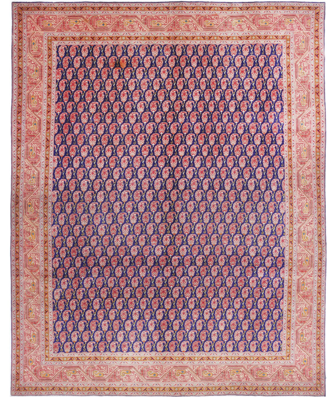 Mir-Saraband 9'10'' X 12'7'' Hand-Knotted Wool Rug 9'10'' x 12'7'' (295 X 378) / Blue / Red