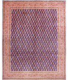 Mir-Saraband 9'10'' X 12'7'' Hand-Knotted Wool Rug 9'10'' x 12'7'' (295 X 378) / Blue / Red