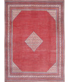 Mir-Saraband 10'2'' X 13'9'' Hand-Knotted Wool Rug 10'2'' x 13'9'' (305 X 413) / Red / Ivory