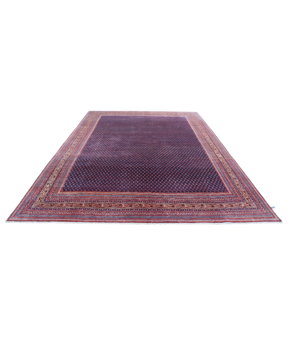 Mir-Saraband 8'10'' X 12'4'' Hand-Knotted Wool Rug 8'10'' x 12'4'' (265 X 370) / Purple / Pink