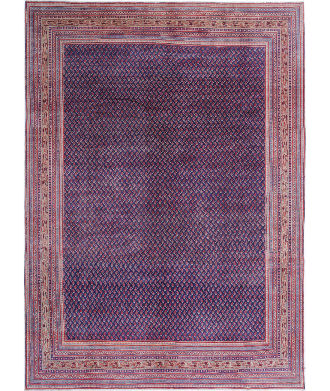 Mir-Saraband 8'10'' X 12'4'' Hand-Knotted Wool Rug 8'10'' x 12'4'' (265 X 370) / Purple / Pink