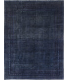 Overdye 9'9'' X 13'3'' Hand-Knotted Wool Rug 9'9'' x 13'3'' (293 X 398) / Blue / Blue