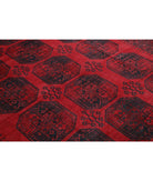 Afghan 8' 2" X 10' 11" Hand-Knotted Wool Rug 8' 2" X 10' 11" (249 X 333) / Red / Black